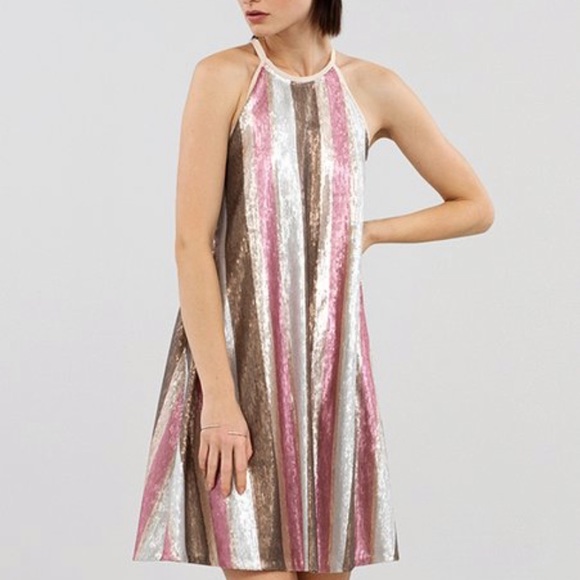 rachel roy sequin swing dress